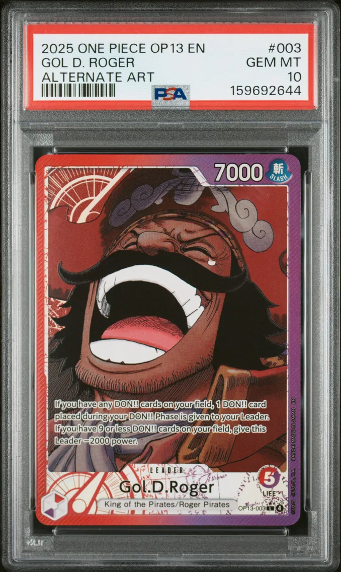 2025 #003 Gol D. Roger PSA 10 One Piece OP13-Carrying on His Will