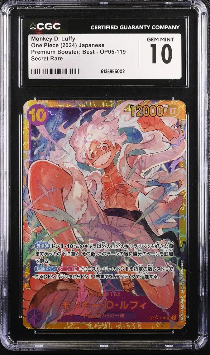 2024 #OP05-119 Monkey D. Luffy CGC 10 Premium Booster: The Best (PRB-01) - Japanese