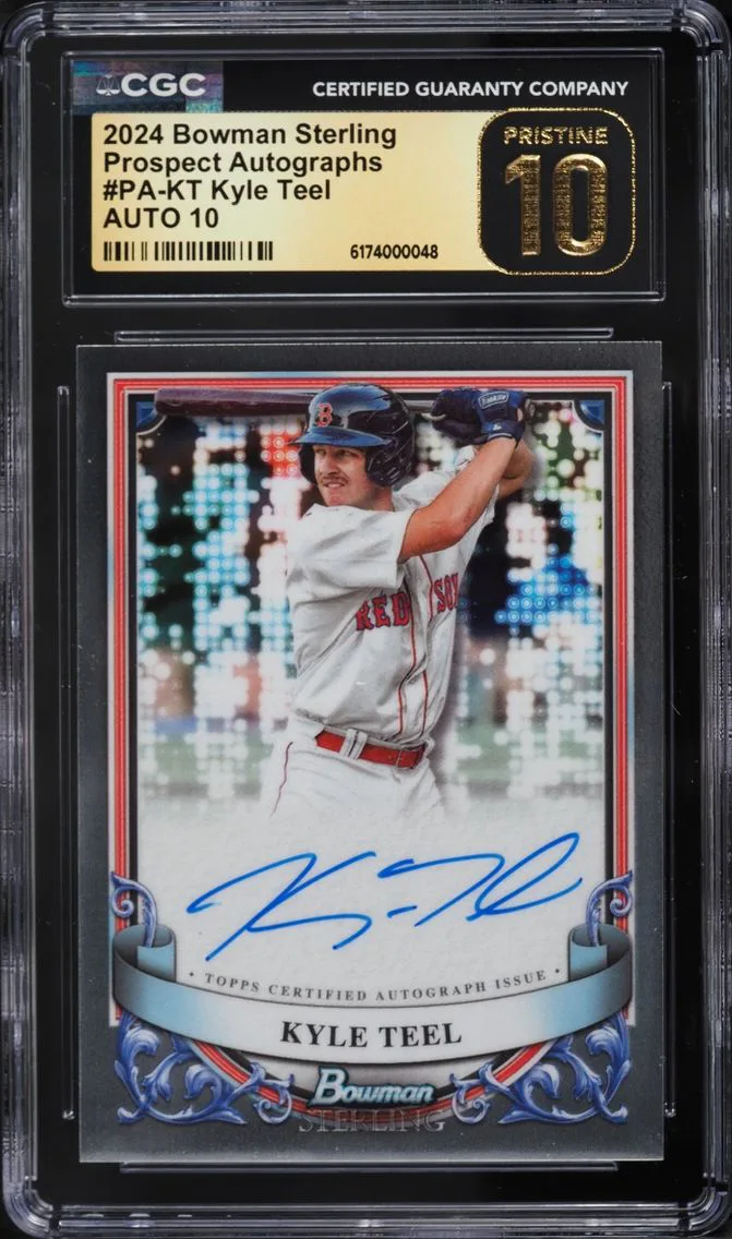 2024 Bowman Sterling Kyle Teel PROSPECT AUTO #PA-KT CGC 10 PRISTINE
