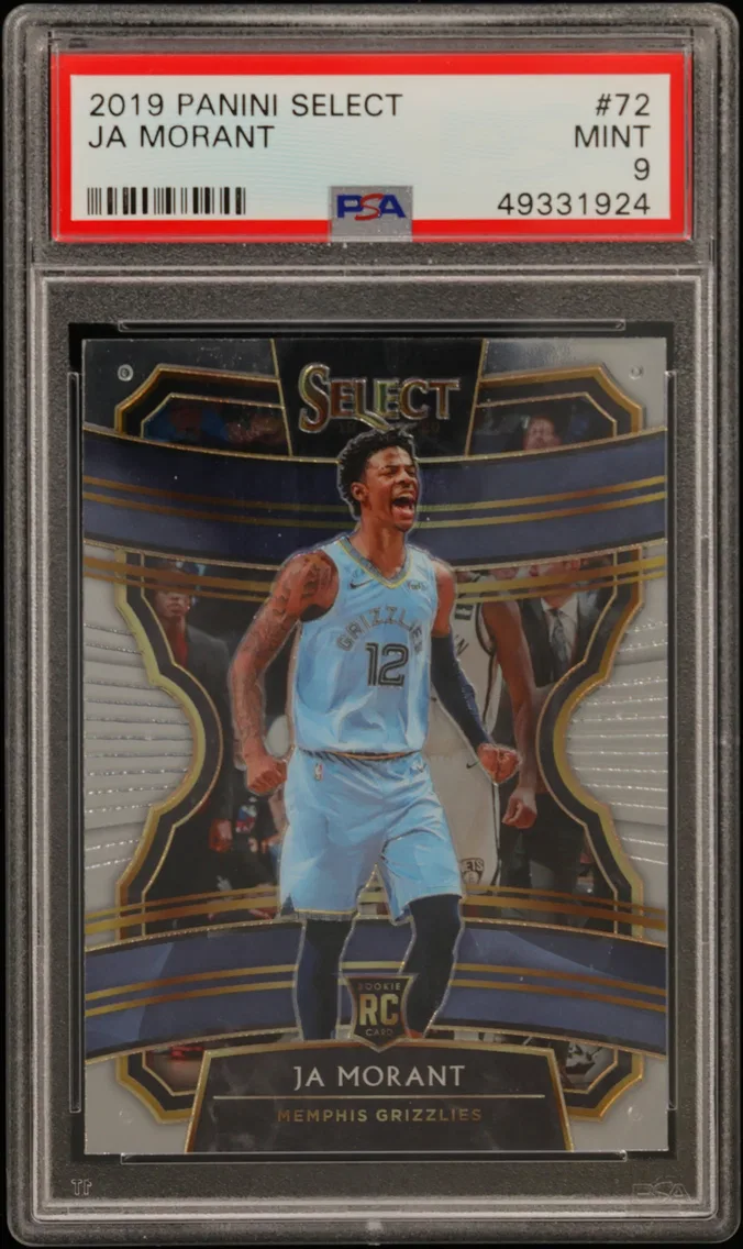 2019 #72 Ja Morant PSA 9 Panini Select