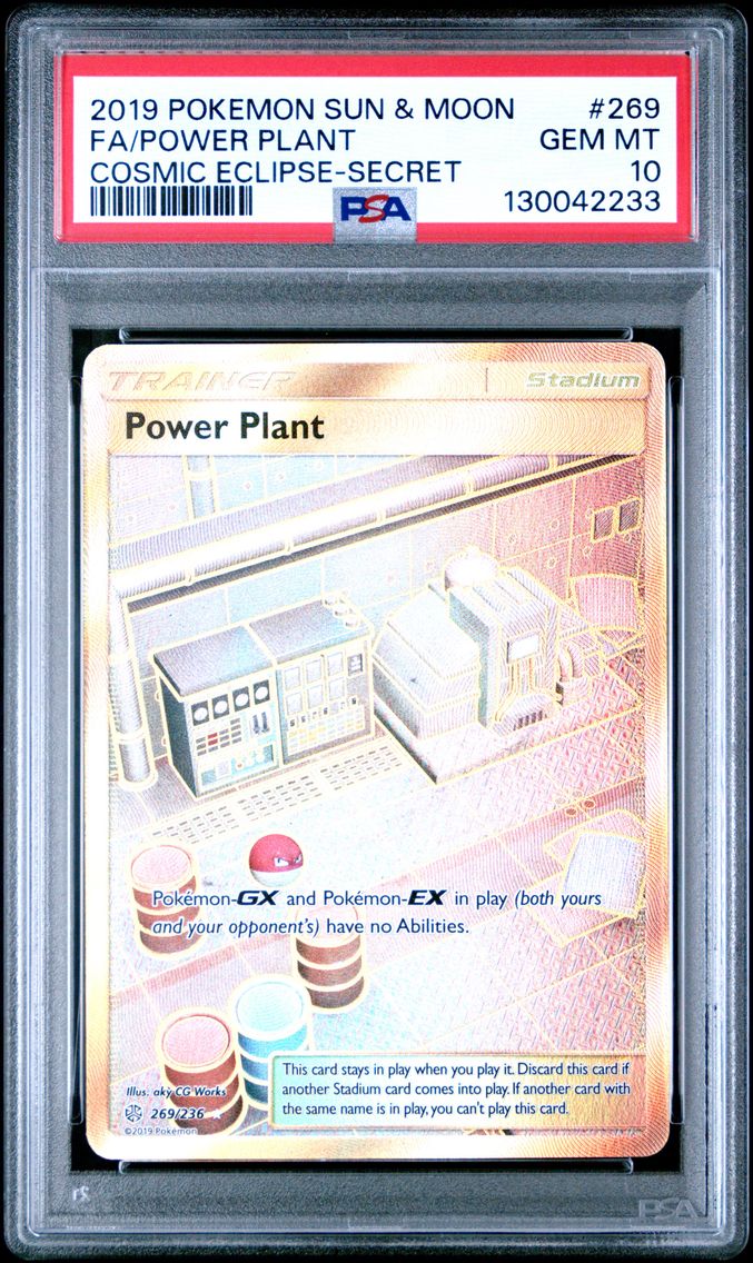 2019 #269 Full Art/Power Plant PSA 10 Sun & Moon Cosmic Eclipse Pokemon