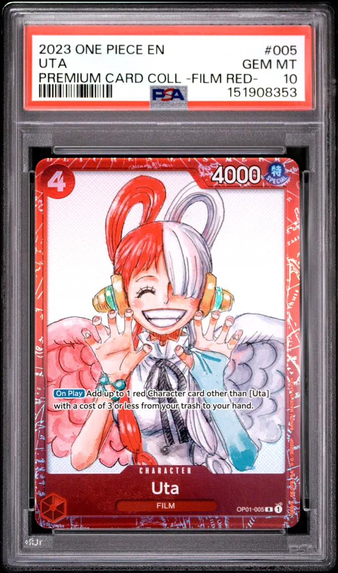 2023 #005 Uta PSA 10 One Piece Premium Card Collection -One Piece Film Red-