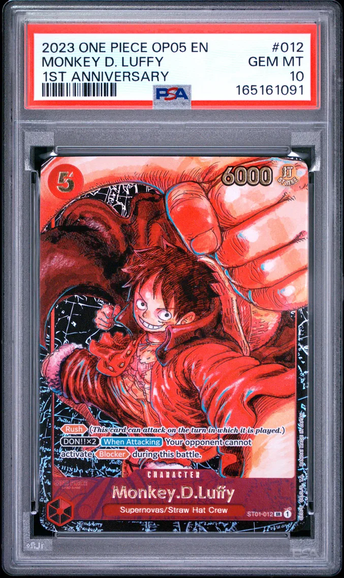 2023 #012 Monkey D. Luffy PSA 10 One Piece OP05-Awakening of the New Era