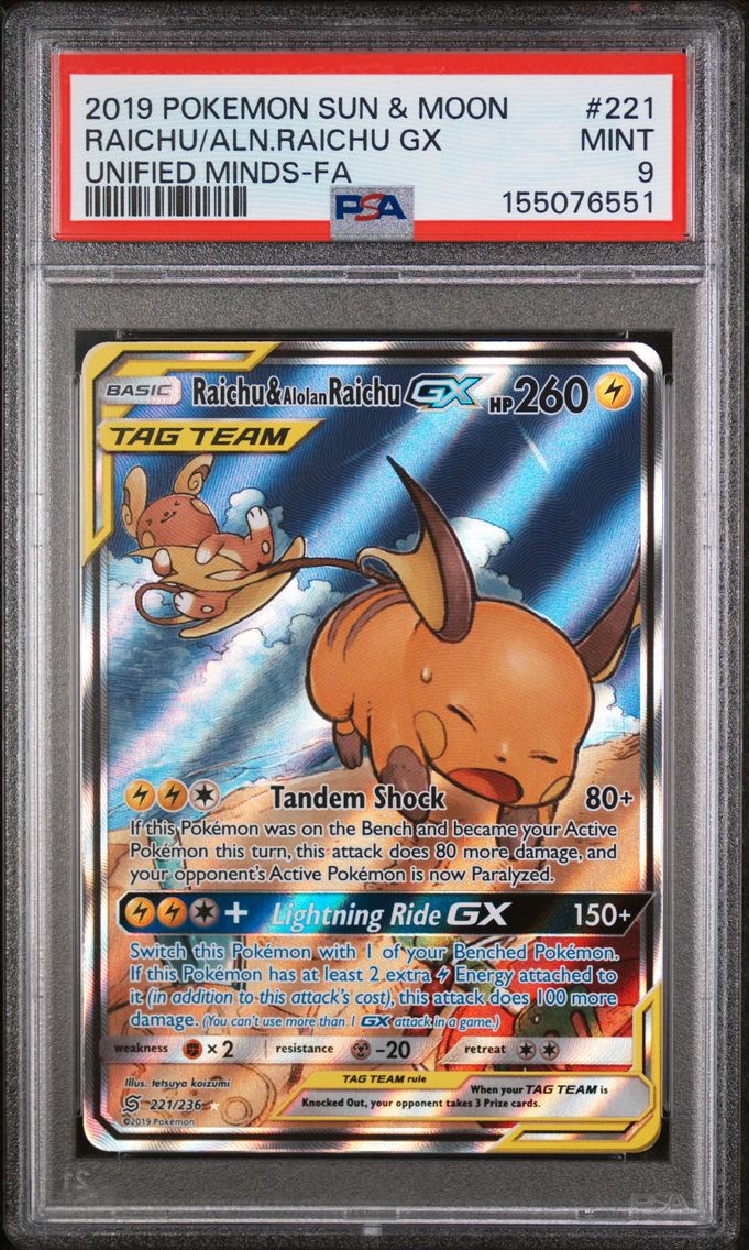 2019 #221 Full Art/Raichu & Alol