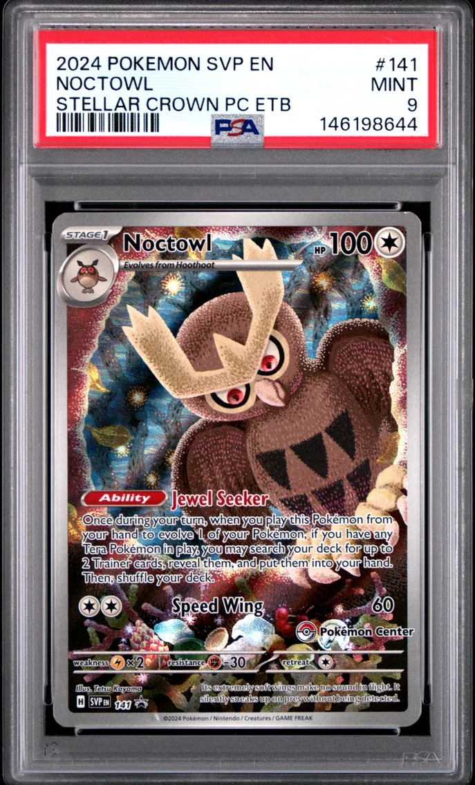 2024 #141 Noctowl PSA 9 Svp EN-SV Black Star Promo