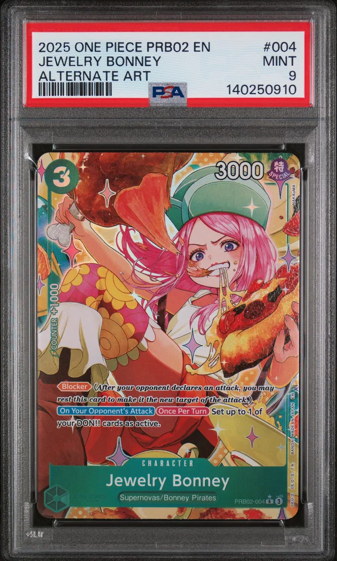2025 #004 Jewelry Bonney PSA 9 One Piece PRB02-Premium Booster -One Piece Card the Best- Vol.2