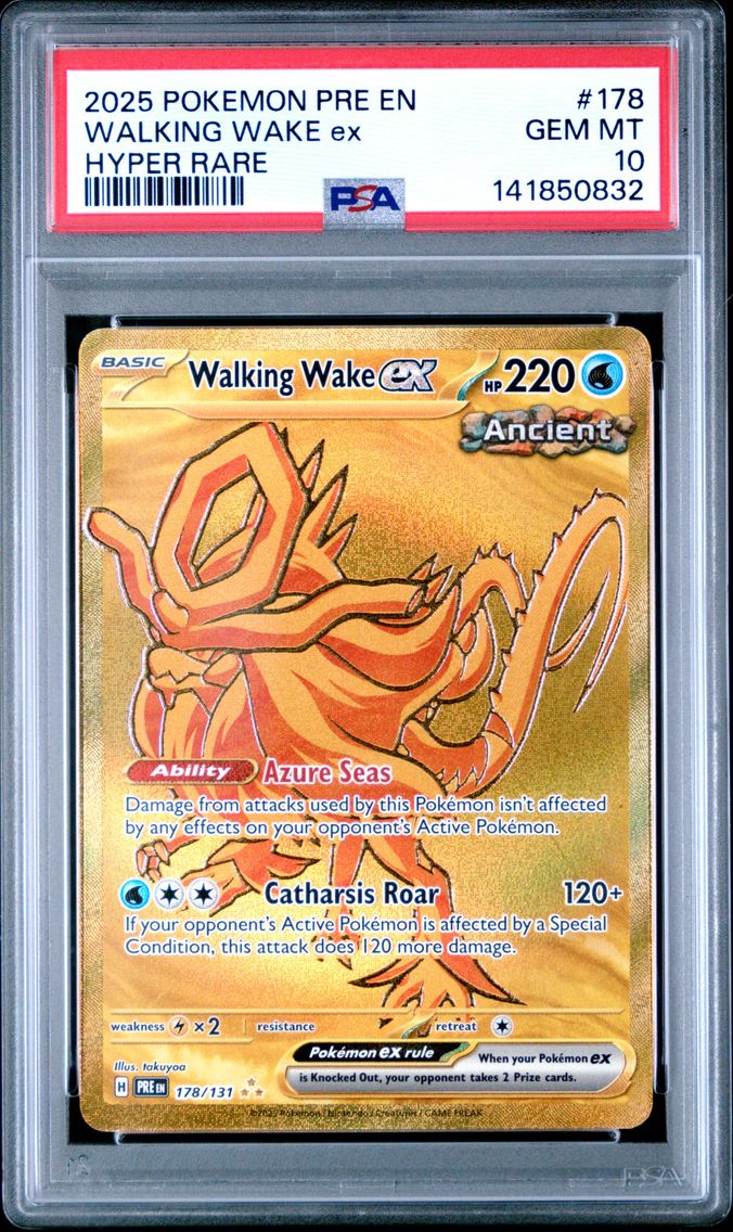 2025 #178 Walking Wake EX PSA 10 Pre EN-Prismatic Evolutions