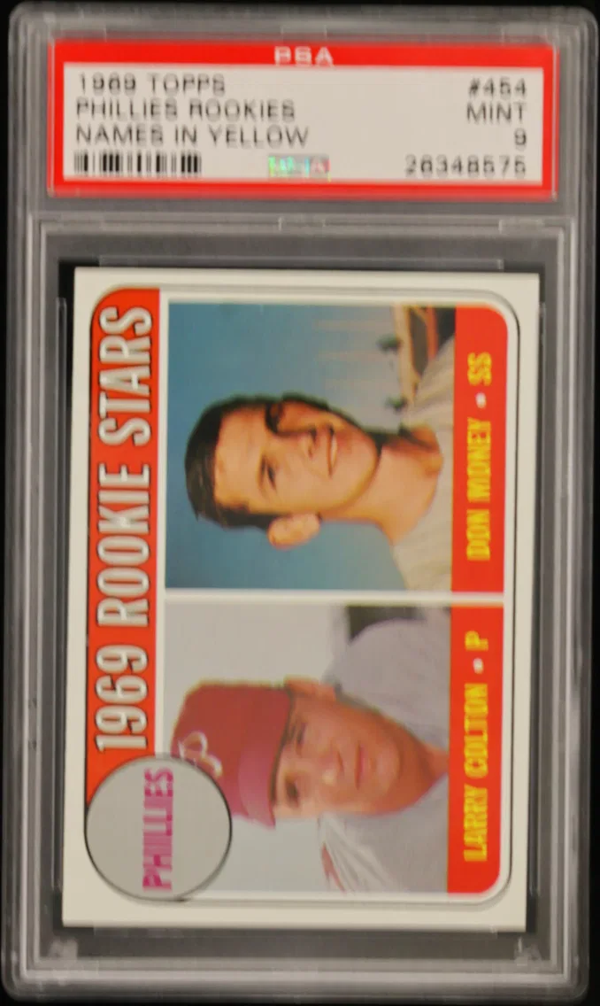 1969 #454 PHILLIES ROOKIES PSA 9 Topps