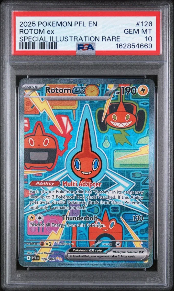 2025 Pokemon Pfl EN-Phantasmal Flames Rotom EX Pfl EN-Phantasmal Flames #126 PSA 10