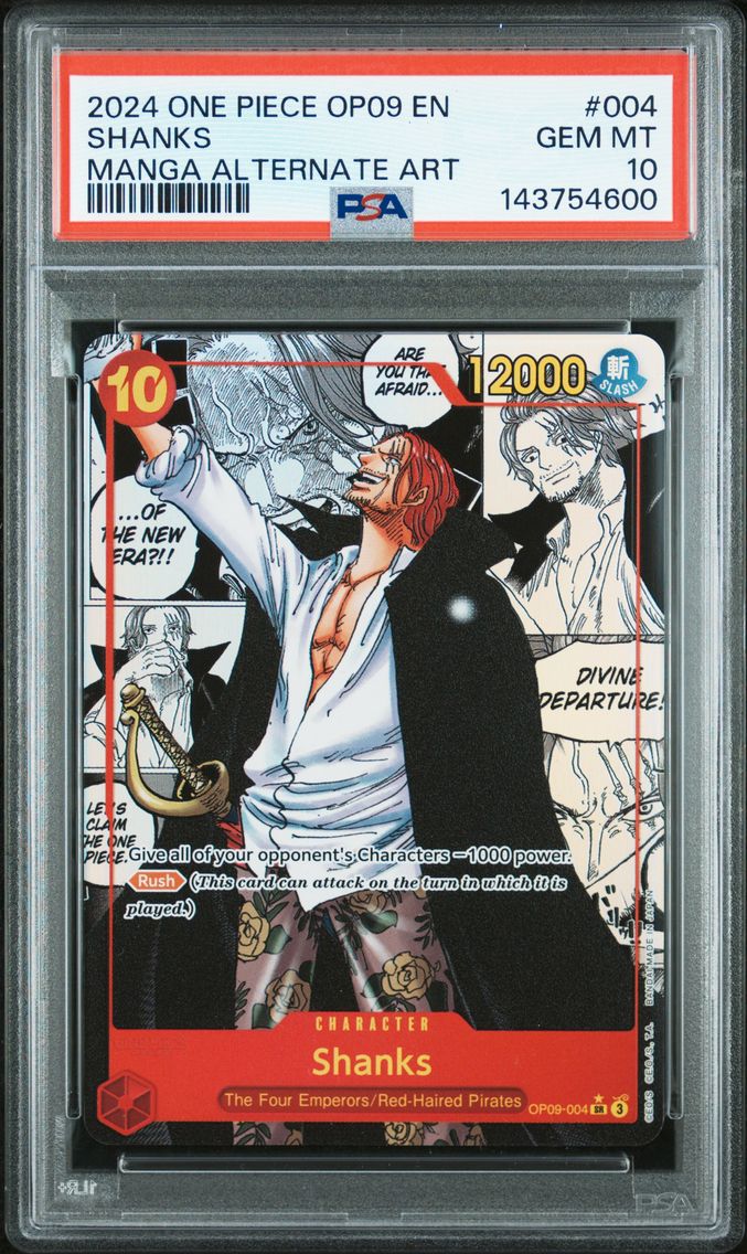 2024 #004 Shanks PSA 10 One Piec