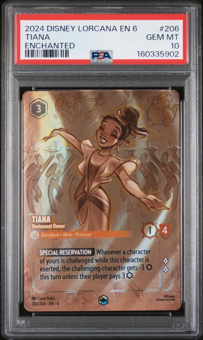 2024 #206 Tiana - Restaurant Owner PSA 10 Disney Lorcana EN 6-Azurite Sea