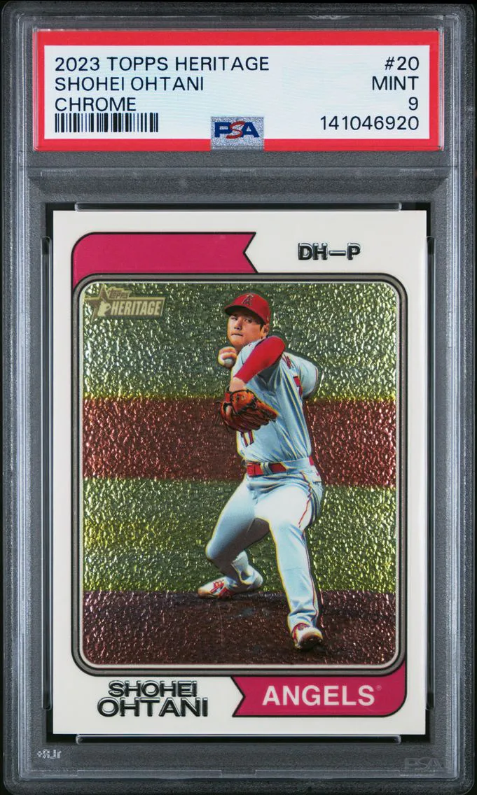 2023 #20 Shohei Ohtani PSA 9 Topps Heritage