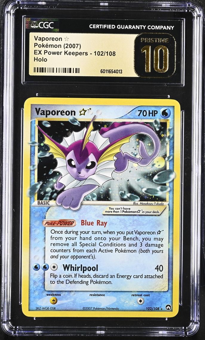 2007 #102 Vaporeon â?? CGC 10 P