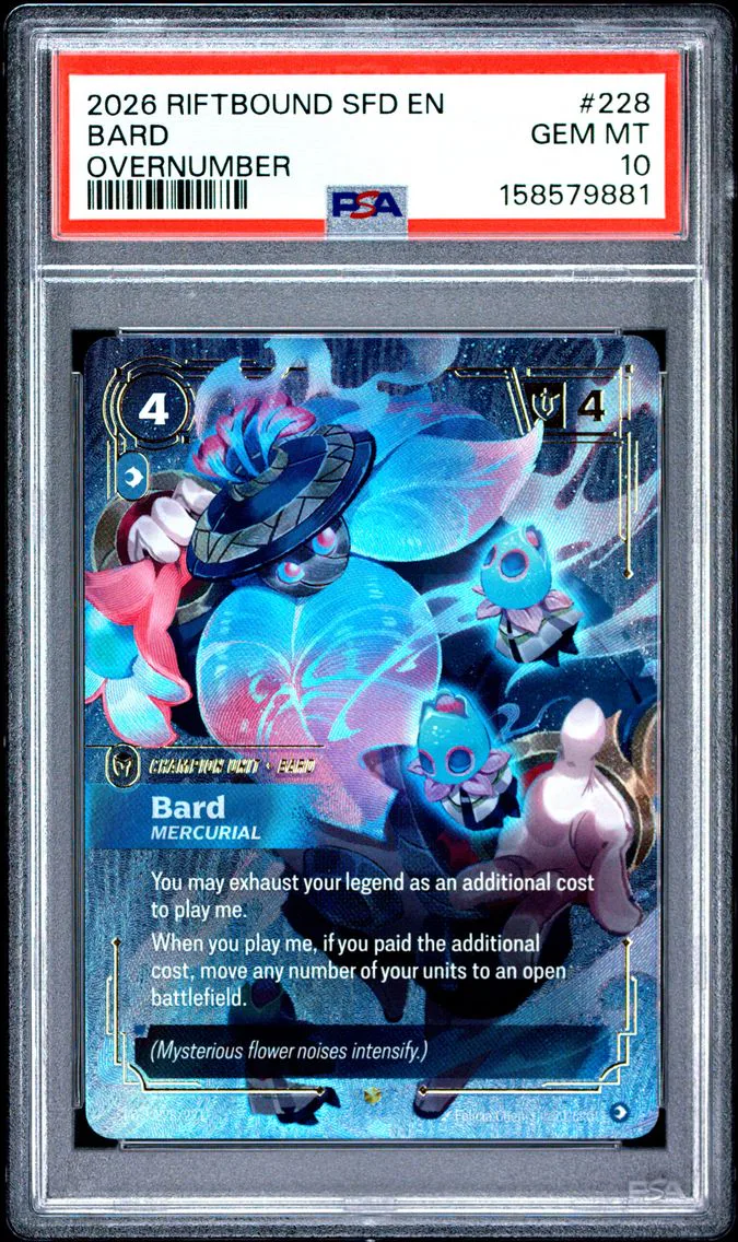 2026 #228 Bard - Mercurial PSA 10 Riftbound: League of Legends Sfd-Spiritforged