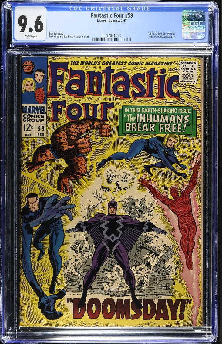 1967 Fantastic Four #59 CGC 9.6 Marvel Comics