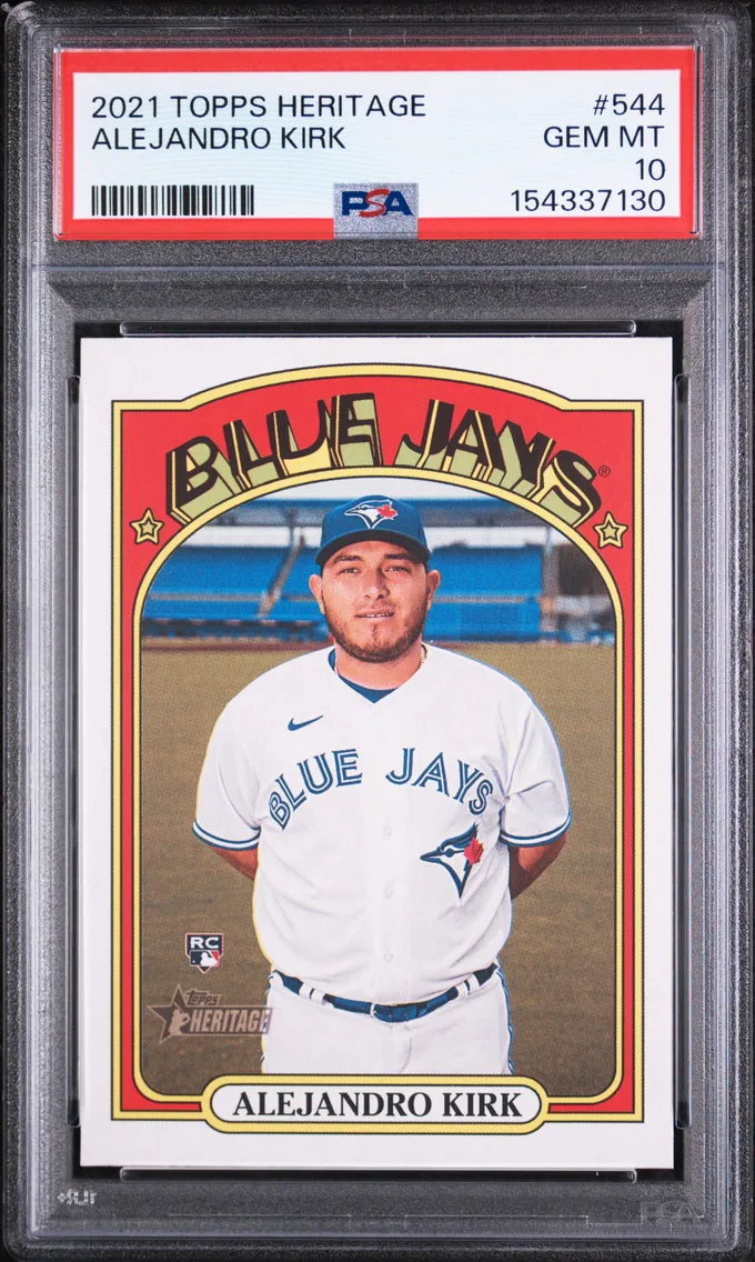 2021 #544 Alejandro Kirk PSA 10 Topps Heritage