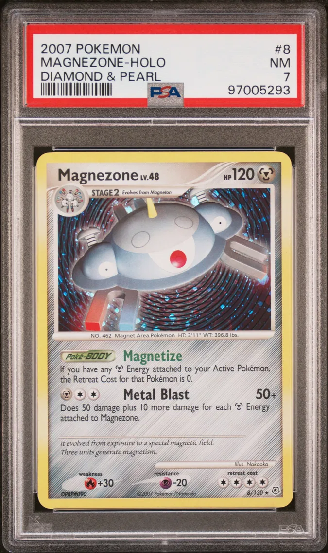 2007 #8 Magnezone-Holo PSA 7 Diamond & Pearl