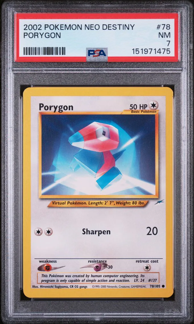 2002 #78 Porygon PSA 7 Neo Destiny