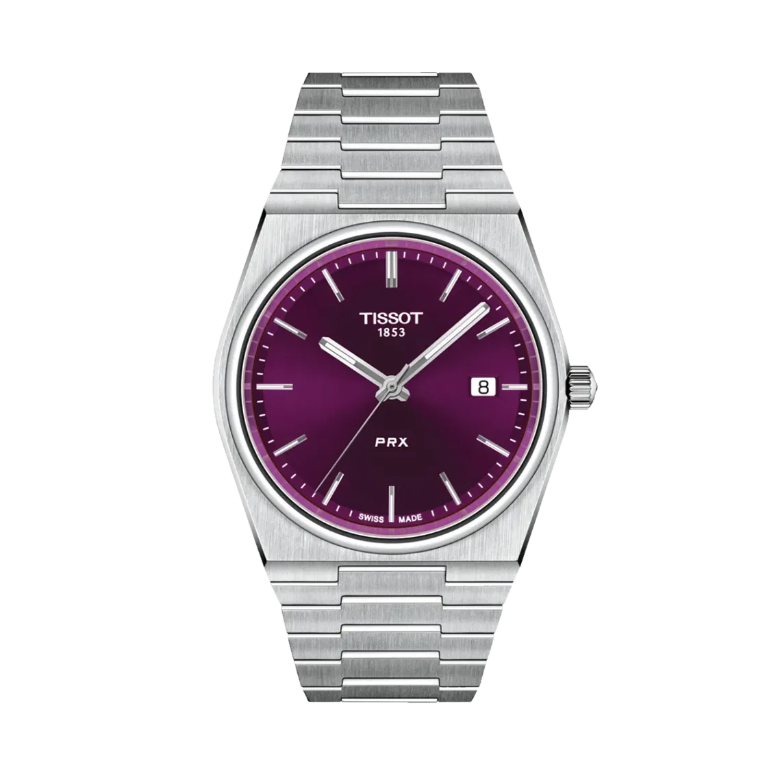 Tissot PRX 40mm - Purple on Bracelet