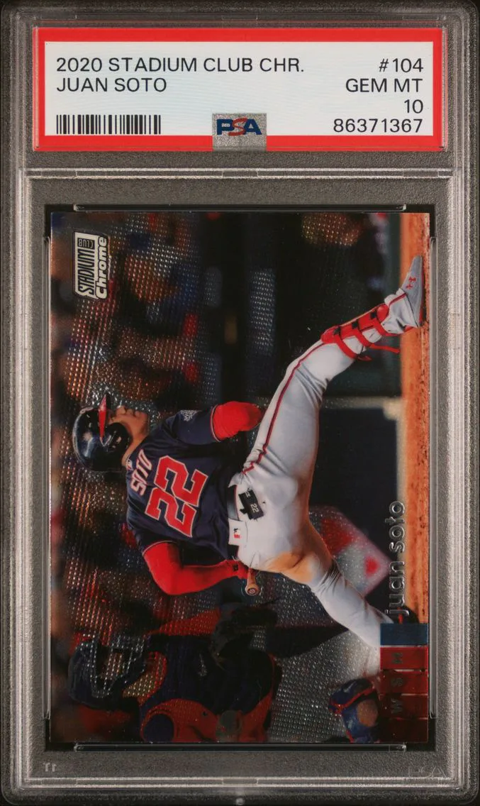 2020 #104 Juan Soto PSA 10 Stadium Club Chrome