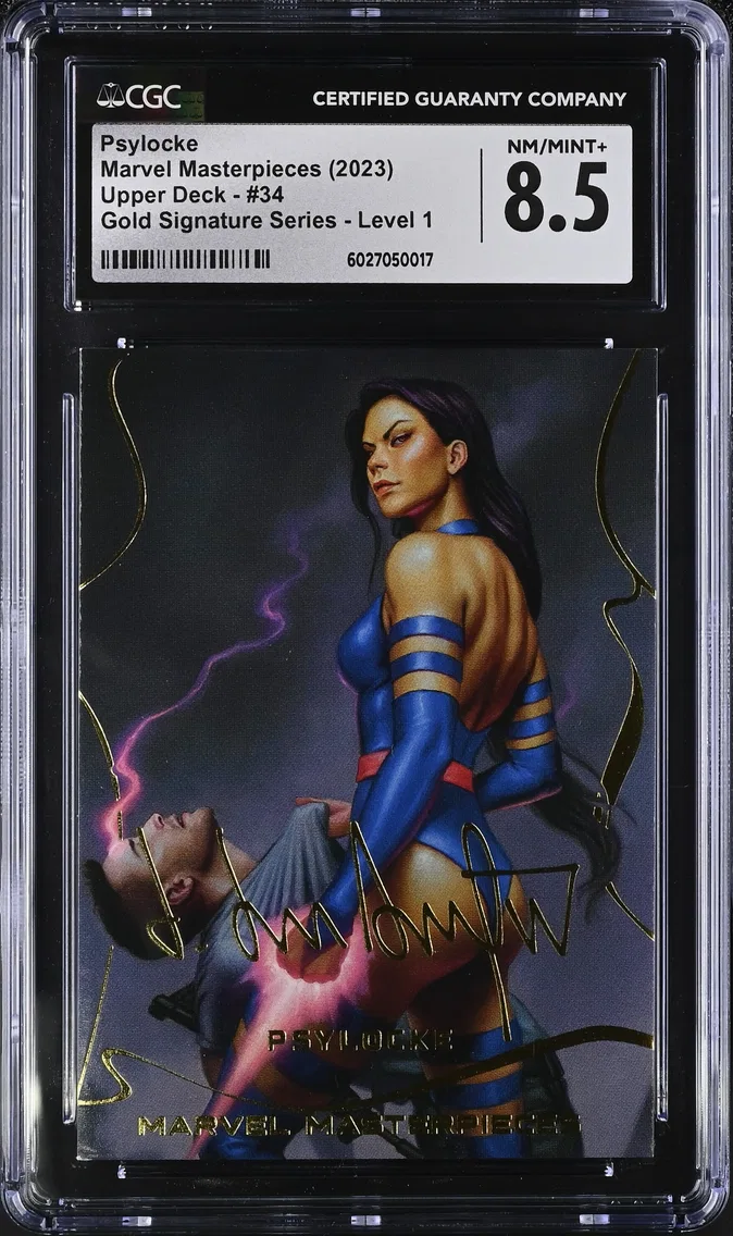 2023 #34 Psylocke CGC 8.5 Marvel Masterpieces (2023)(2022 on Card) - English