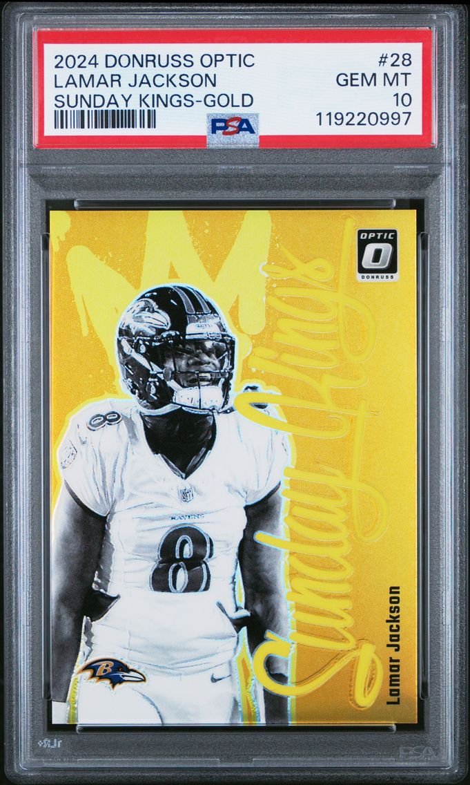 2024 #28 Lamar Jackson PSA 10 Pa