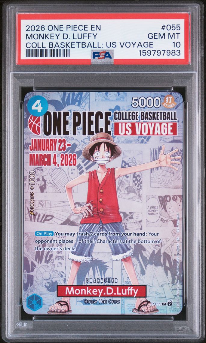 2026 #055 Monkey D. Luffy PSA 10 One Piece Promos