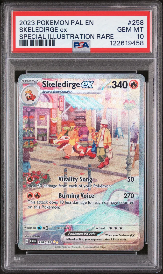 2023 #258 Skeledirge EX PSA 10 Pal EN-Paldea Evolved
