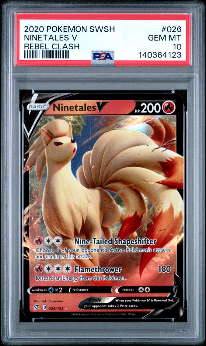 2020 #026 Ninetales V PSA 10 Swo