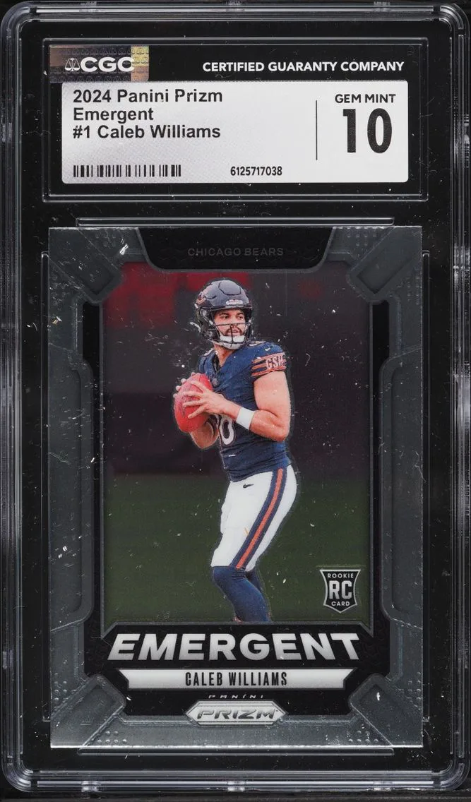 2024 Panini Prizm Emergent Caleb Williams ROOKIE #1 CGC 10 GEM MINT