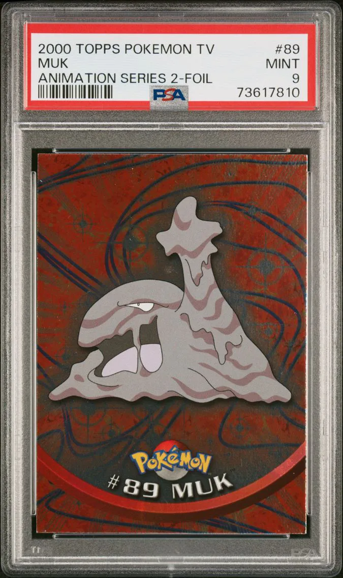 2000 #89 Muk PSA 9 Topps TV Animation Series 2
