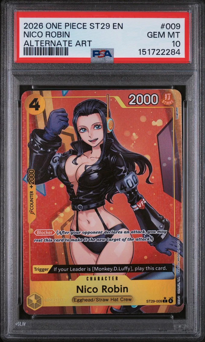 2026 #009 Nico Robin PSA 10 One Piece Starter Deck ST29-Egghead