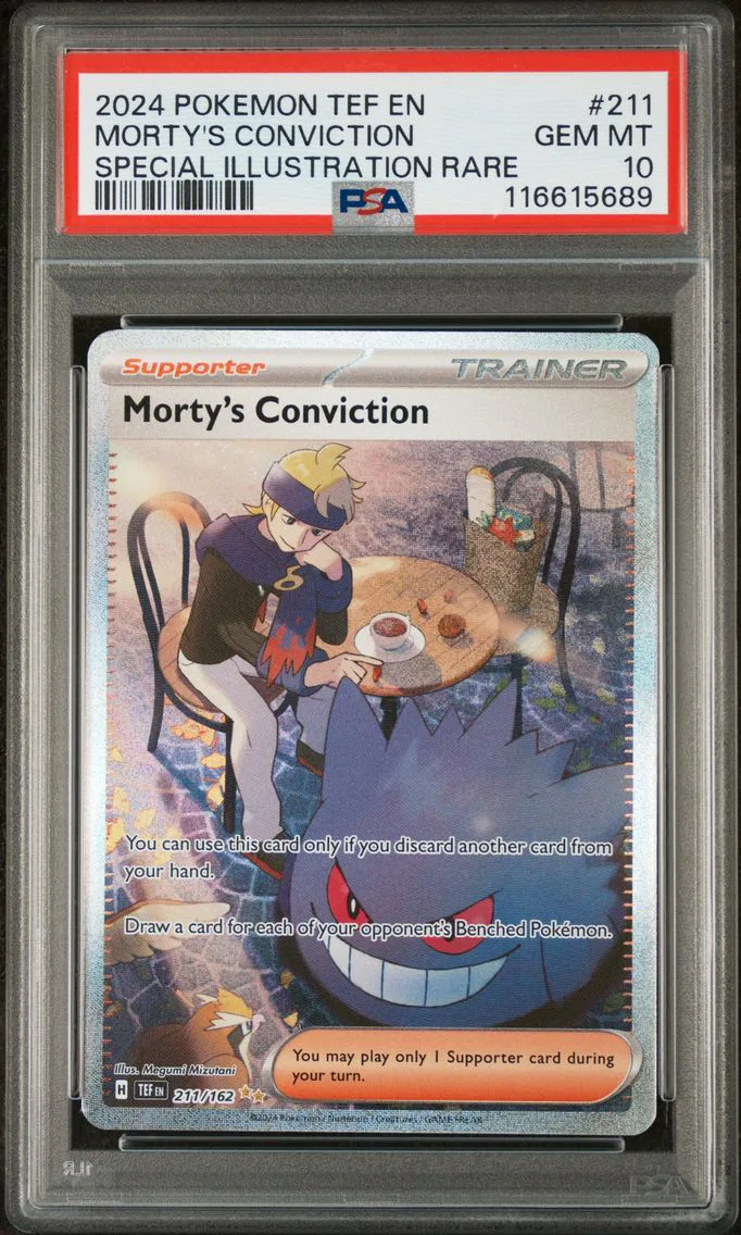2024 #211 Morty's Conviction PSA 10 Tef EN-Temporal Forces