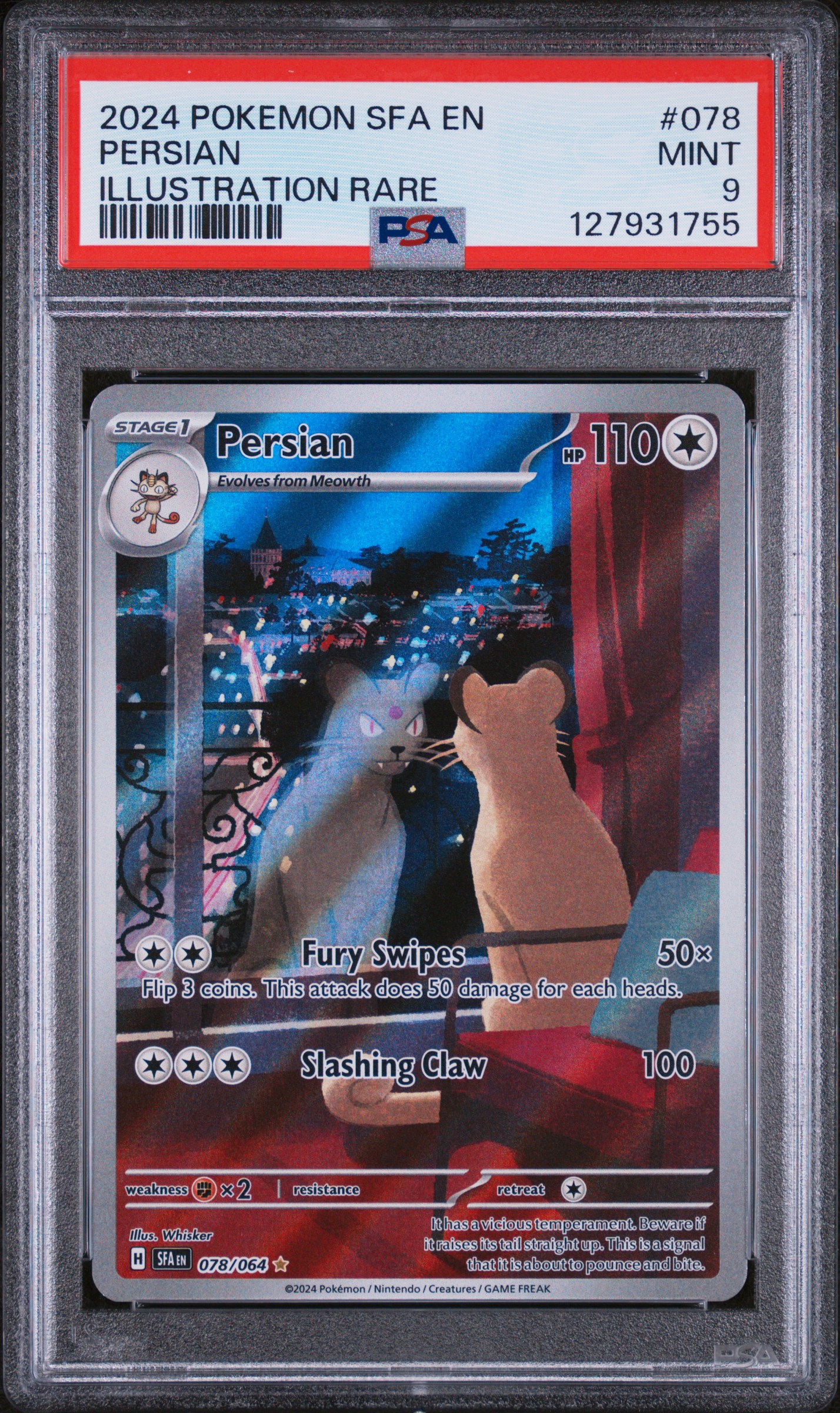 2024 #078 Persian PSA 9 Sfa En-Shrouded Fable