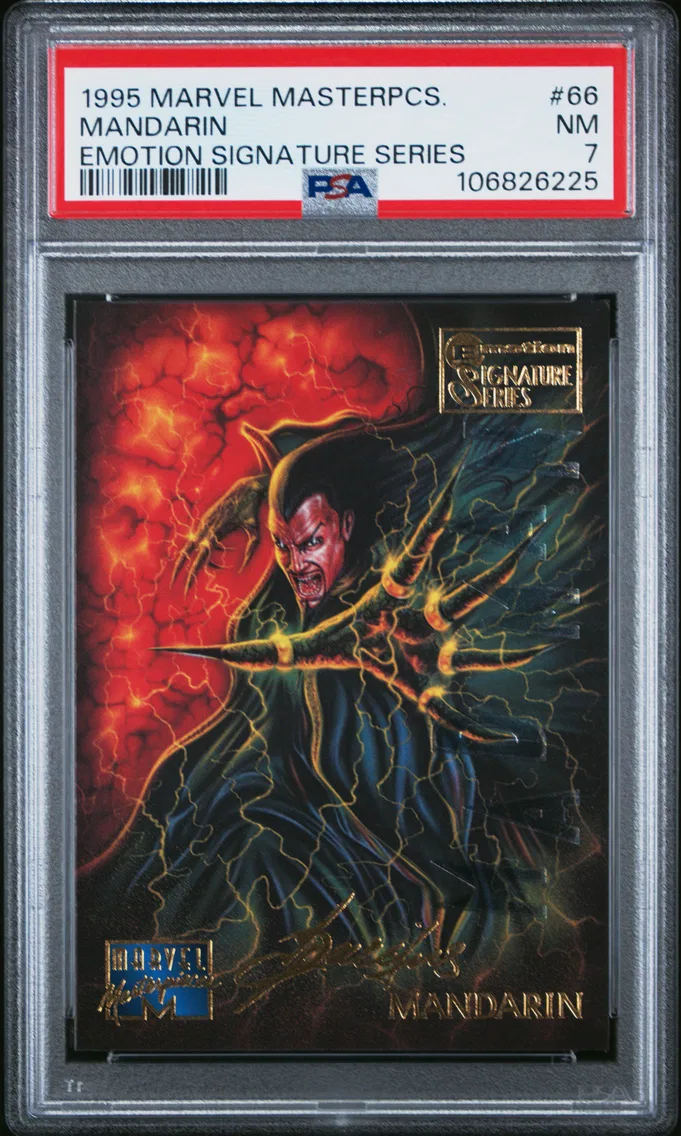 1995 #66 Mandarin PSA 7 Marvel Masterpieces