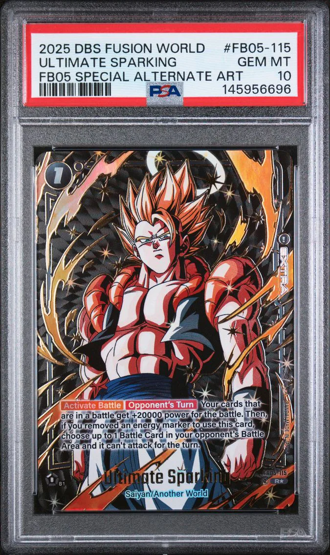 2025 #FB05-115 Ultimate Sparking PSA 10 Dragon Ball Super Card Game Fusion World Rivals Clash