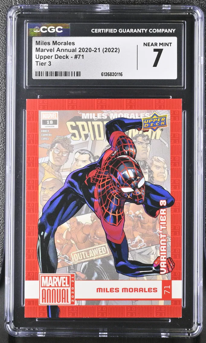 2022 #71 Miles Morales CGC 7 Marvel Annual 2020-21 (2022 Upper Deck) - English