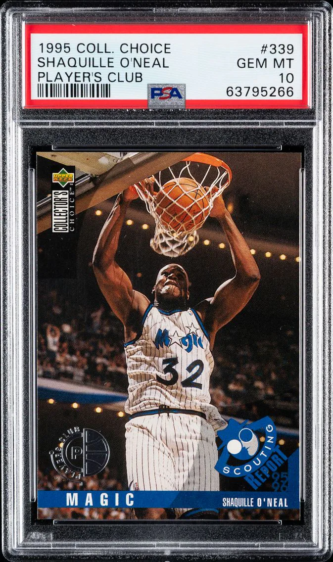 1995 #339 Shaquille O'Neal PSA 10 Collector's Choice