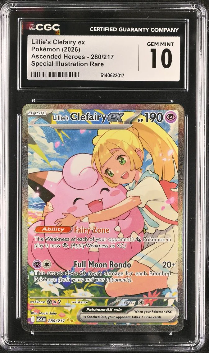 2026 #280 Lillie's Clefairy ex CGC 10 Ascended Heroes - ASC EN - English