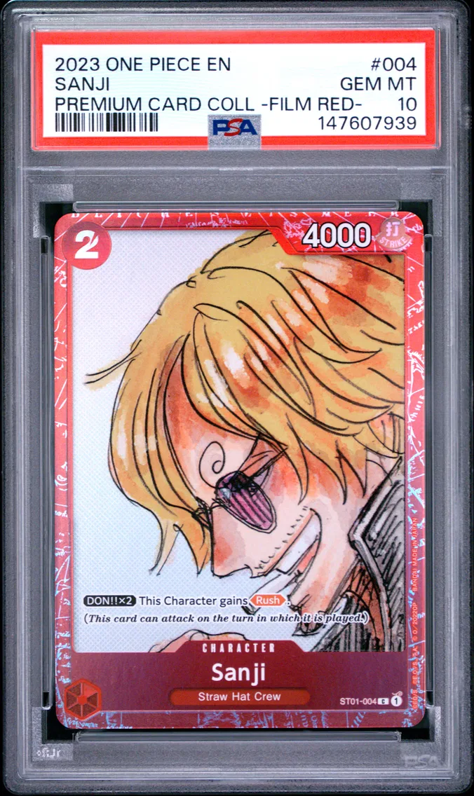 2023 #004 Sanji PSA 10 One Piece Premium Card Collection -One Piece Film Red-