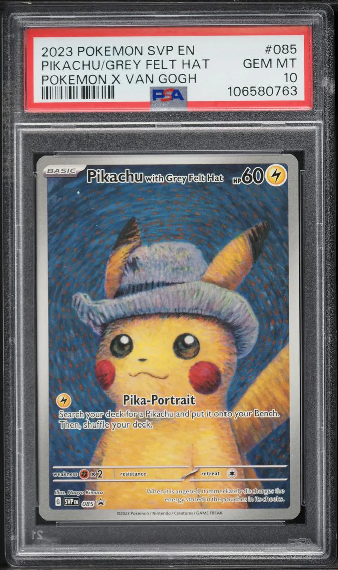 2023 #085 Pikachu With Grey Felt Hat PSA 10 Svp EN-SV Black Star Promo Pokemon