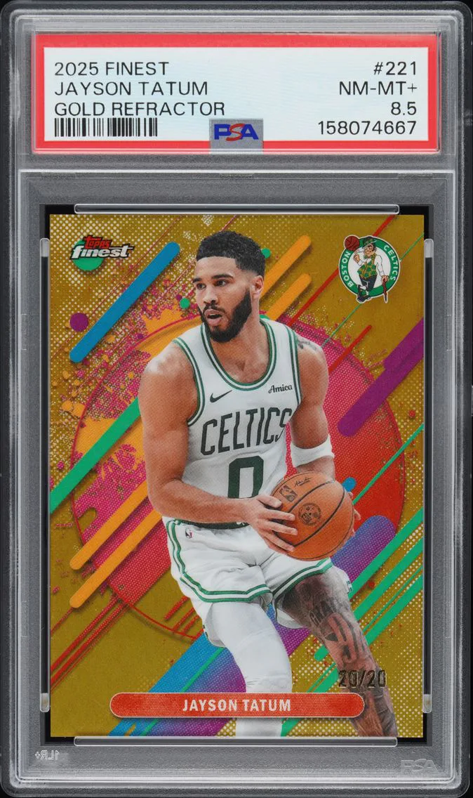 2025 #221 Jayson Tatum PSA 8.5 Topps Finest