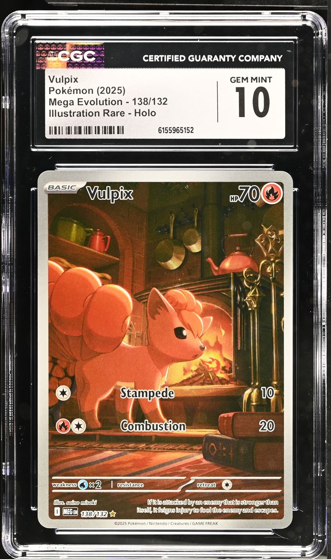 2025 #138 Vulpix CGC 10 Mega Evolution - MEG EN - English