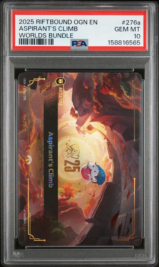 2025 #276a Aspirant's Climb PSA 10 Riftbound: League of Legends Ogn-Origins