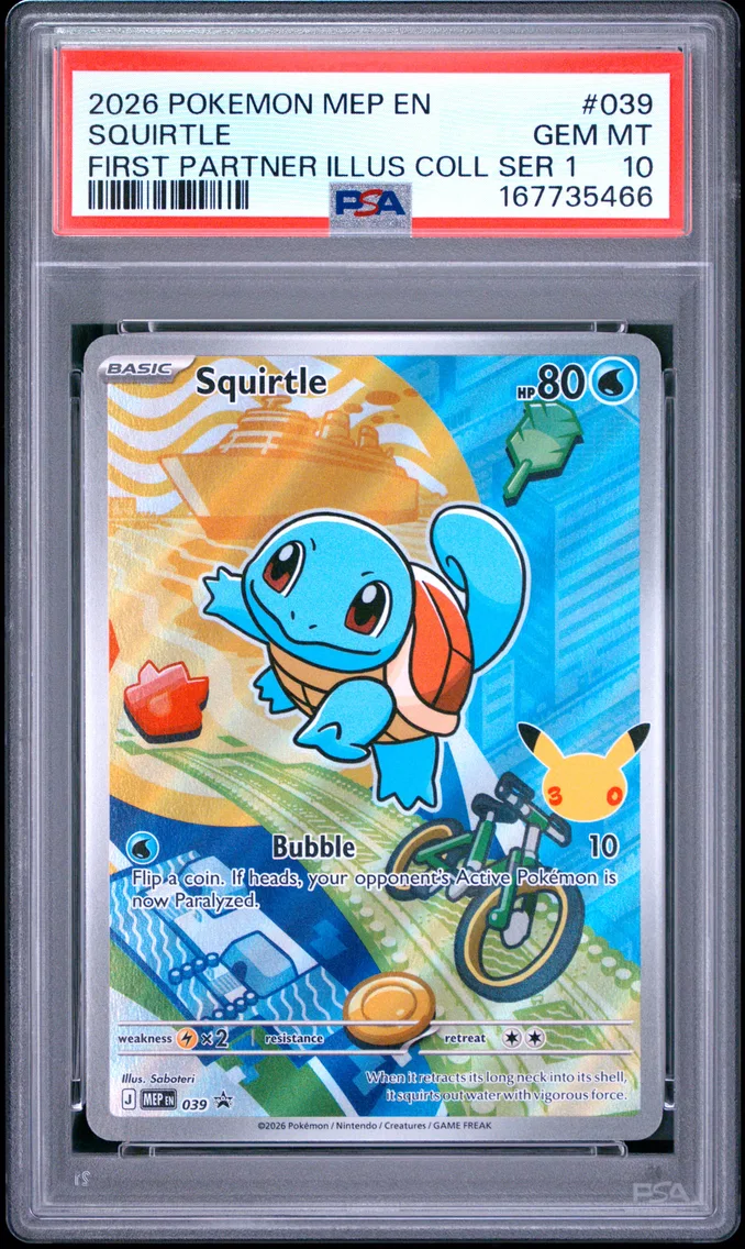 2026 #039 Squirtle PSA 10 Mep EN-Me Black Star Promo