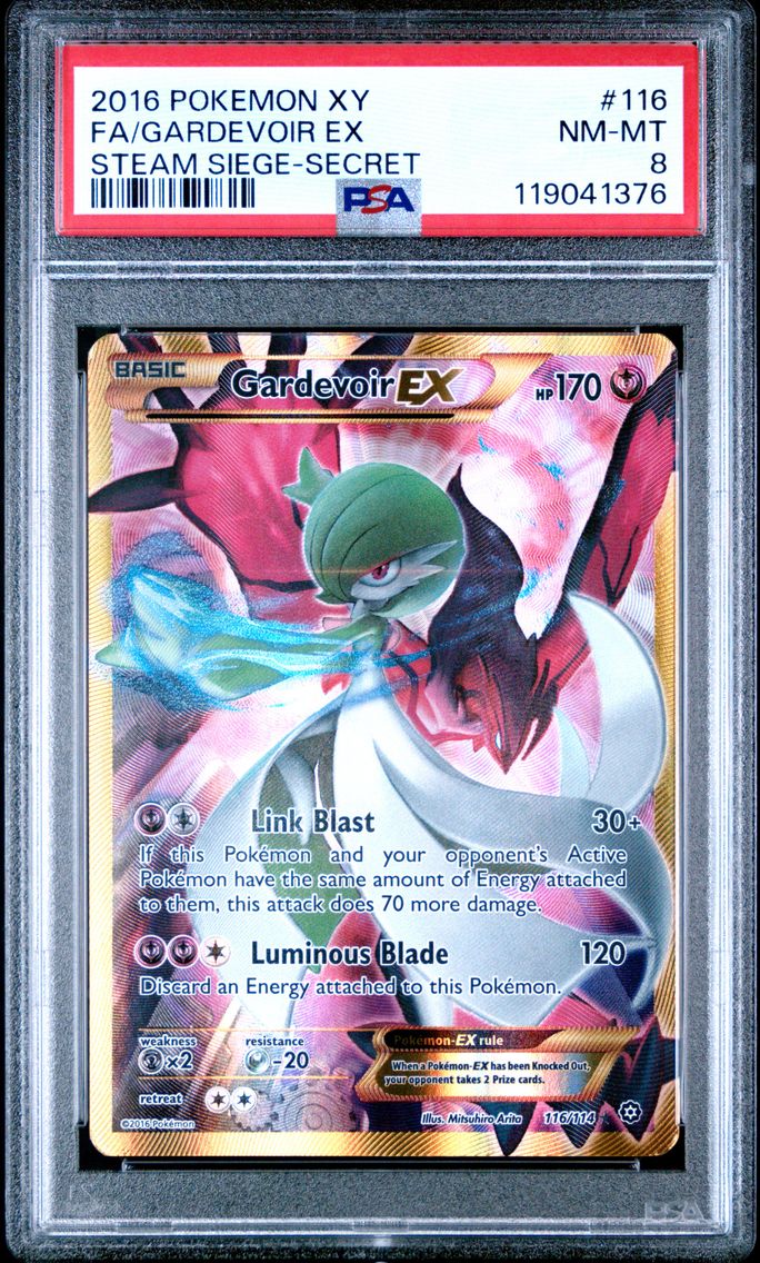 2016 #116 Full Art/Gardevoir EX PSA 8 XY Steam Siege Pokemon