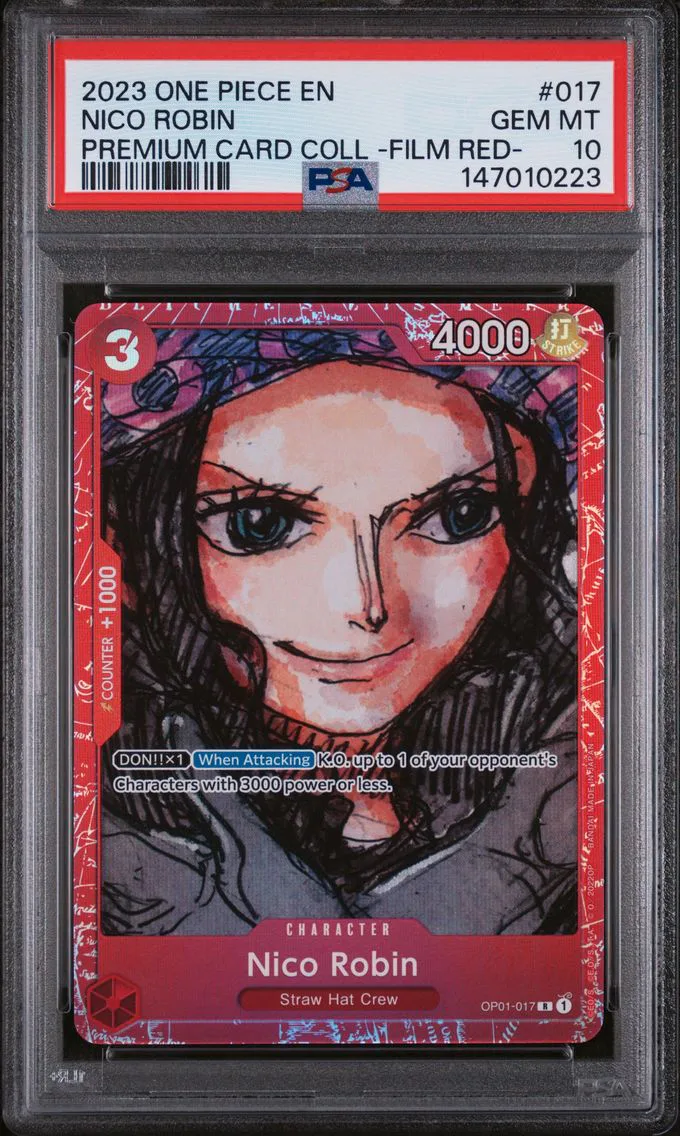 2023 #017 Nico Robin PSA 10 One Piece Premium Card Collection -One Piece Film Red-