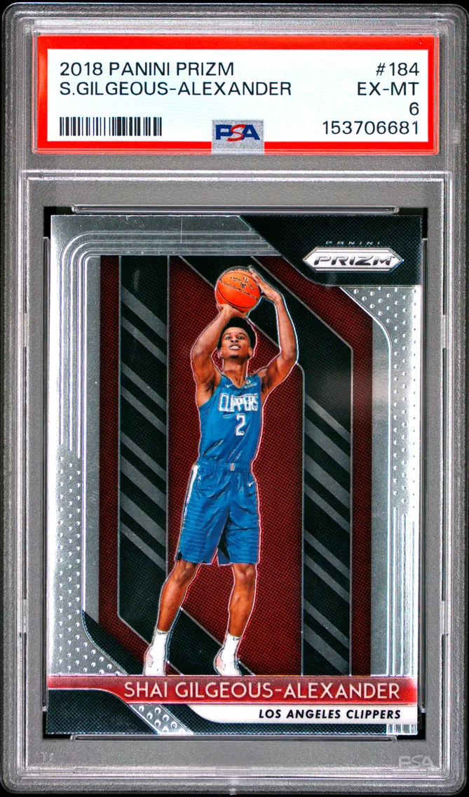 2018 #184 Shai Gilgeous-Alexander PSA 6 Panini Prizm