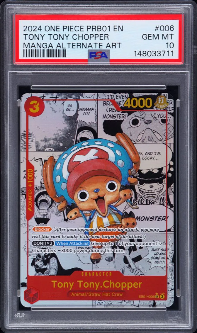 2024 #006 Tony Tony Chopper PSA 10 One Piece PRB01-Premium Booster -One Piece Card the Best-
