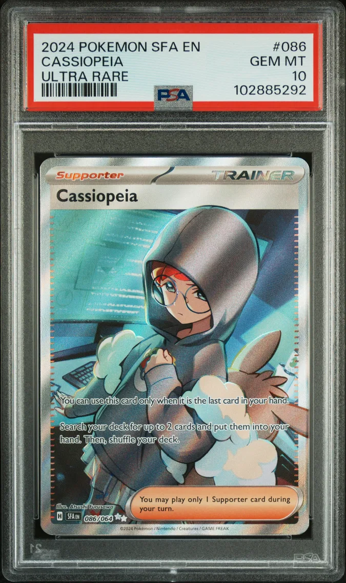 2024 Pokemon Sfa EN-Shrouded Fable Cassiopeia Sfa EN-Shrouded Fable #086 PSA 10